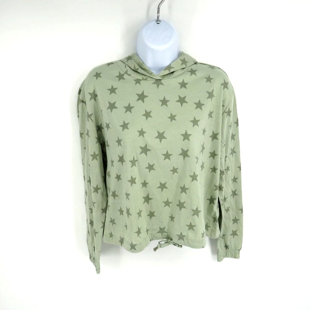Alternative Apparel Women's XS Green Star Print Hoodie NWT